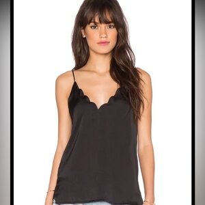 Free People - Black Scallop Neck Cami